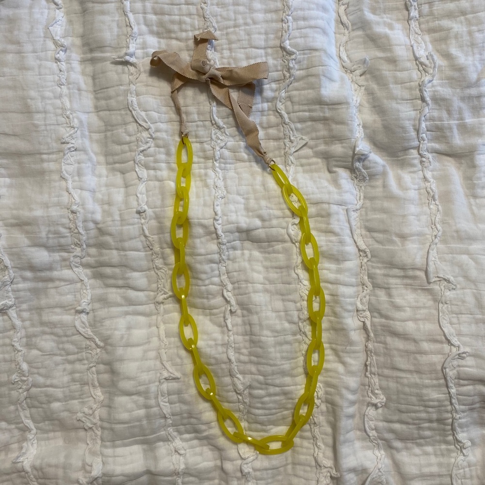 J. Crew Yellow Chain Necklace